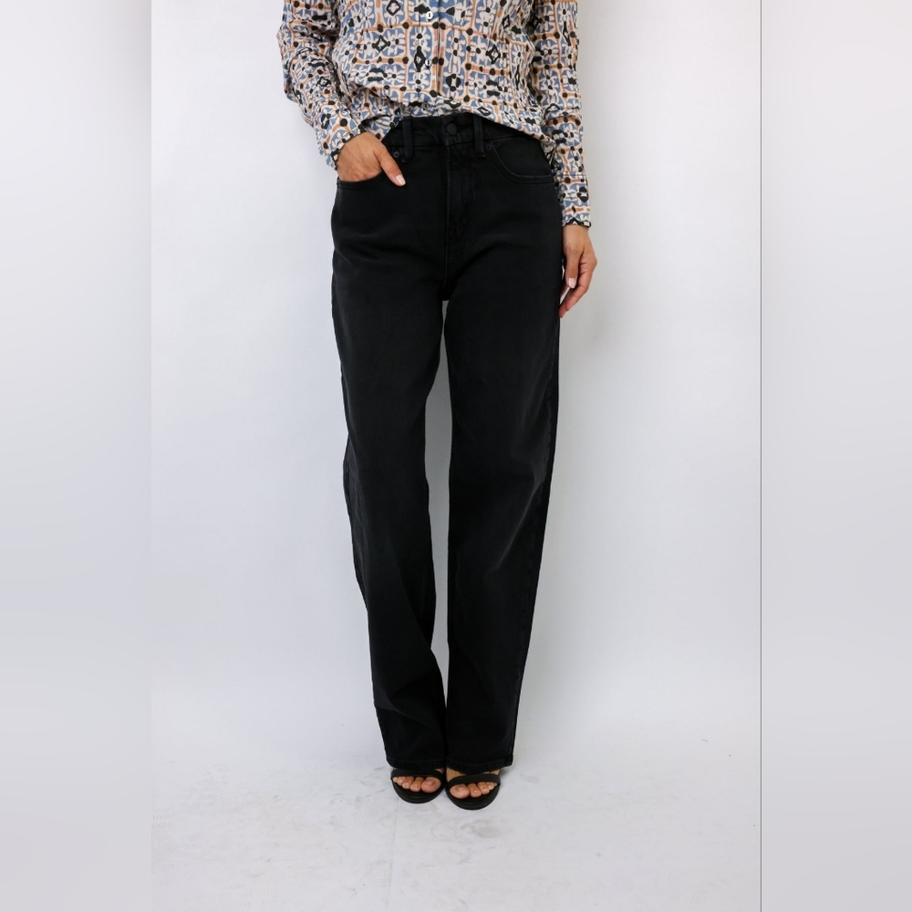 NWT Good American Good 90s Relaxed Jeans - Size 14 Black - Picture 3 of 7